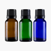Glass Bottles with Orifice Reducer - Amber - Accessories - Aromatics International